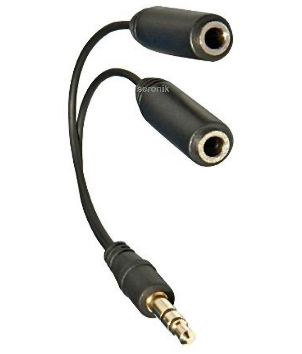 YAdapter AUX Klinke Kabel Verteiler Audio Klinken 3,5mm Stecker zu 2x