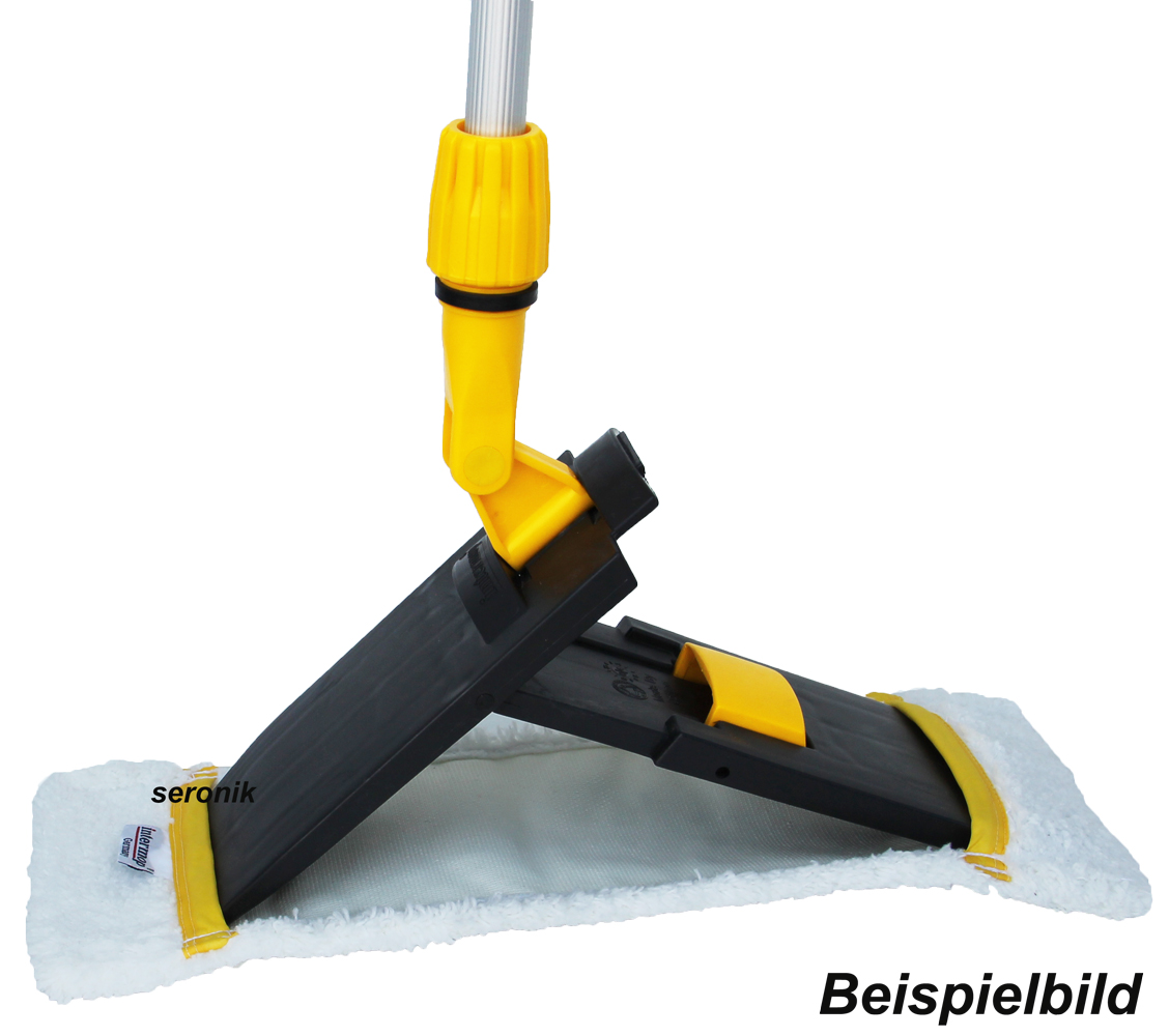 Wischmopp Mit Druck-Klemm-System - Wechselt Wischtücher Ohne Händewaschen